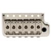 Ultra 52.5 mm (2-1/16 inch) one-piece brass tremolo bridge with 6 screws and knife edge for ST Style electric guitar