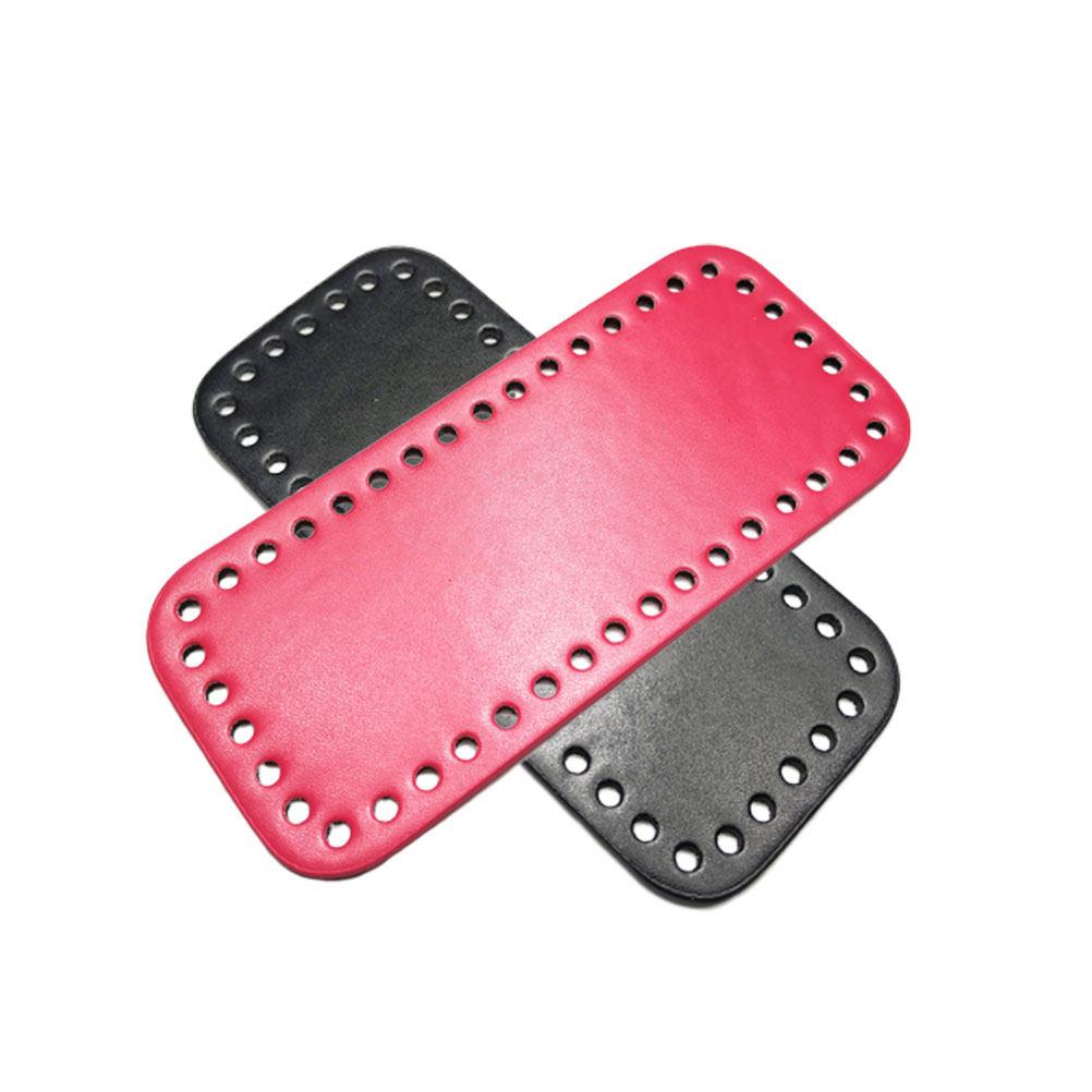 Bottom Shaper Pad for Bag DIY Needle Crochet PU Base with Vent Holes Wear Resistant Easy Sewing Accessories