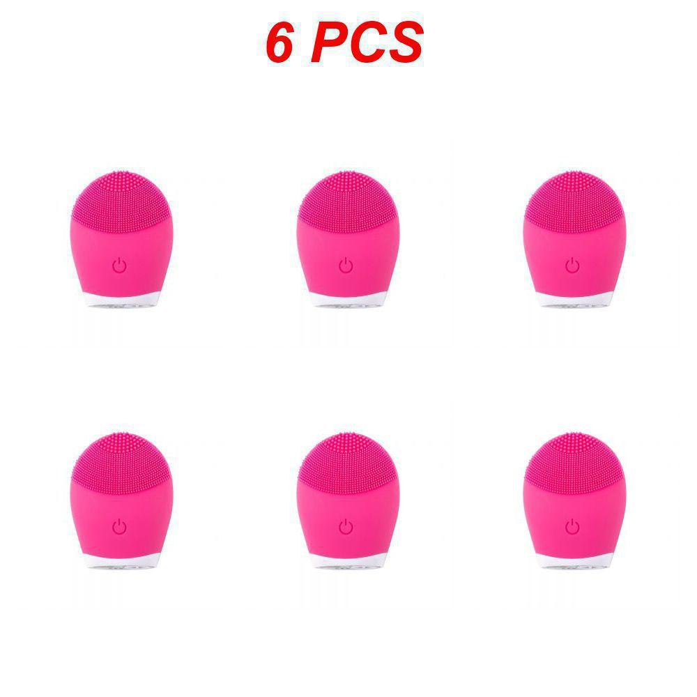 1~8KS Elektrický čistič na obličej Silikonový čisticí kartáček na obličej Pore Hluboké černé tečky Mycí make-up Odstraňovač pěny Sonický