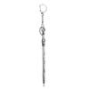 Metal Magic Wand Keychain Toy Movie Cosplay Prop Pendant Keychain Car Backpack Keychain Retro Jewelry Christmas Gift for Friends