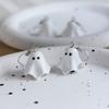 Lightweight Ghost Shaped Dangle Earrings for Casual and Party Wear Unique Halloween Style Accessories for Women Girls