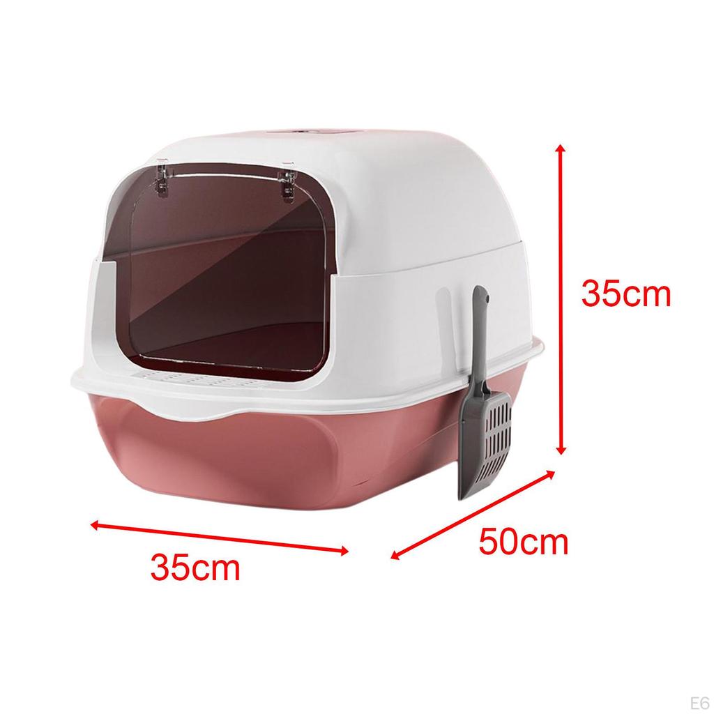 Kattenbak met Deksel Ruime Kitty Toilet Afgesloten Huisdier Toilet