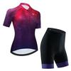 Summer New Women's Cycling Clothes, Cycling Tops, Printed Breathable Short Sleeves, Moisture-wicking Cycling Clothes