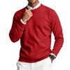 Heren Crewneck Lange Mouwen Geribbelde Gebreide Pullover Trui
