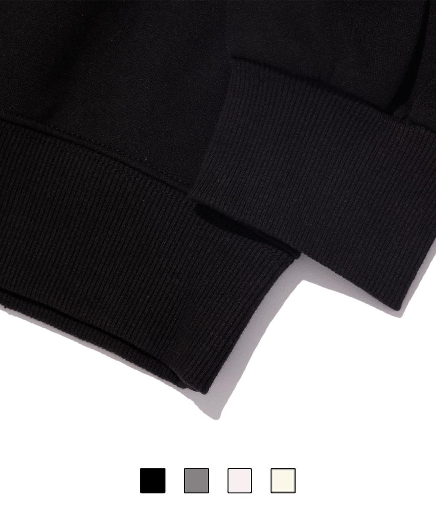 CREAM SODA LAB Blank All Season Sweatshirt Black