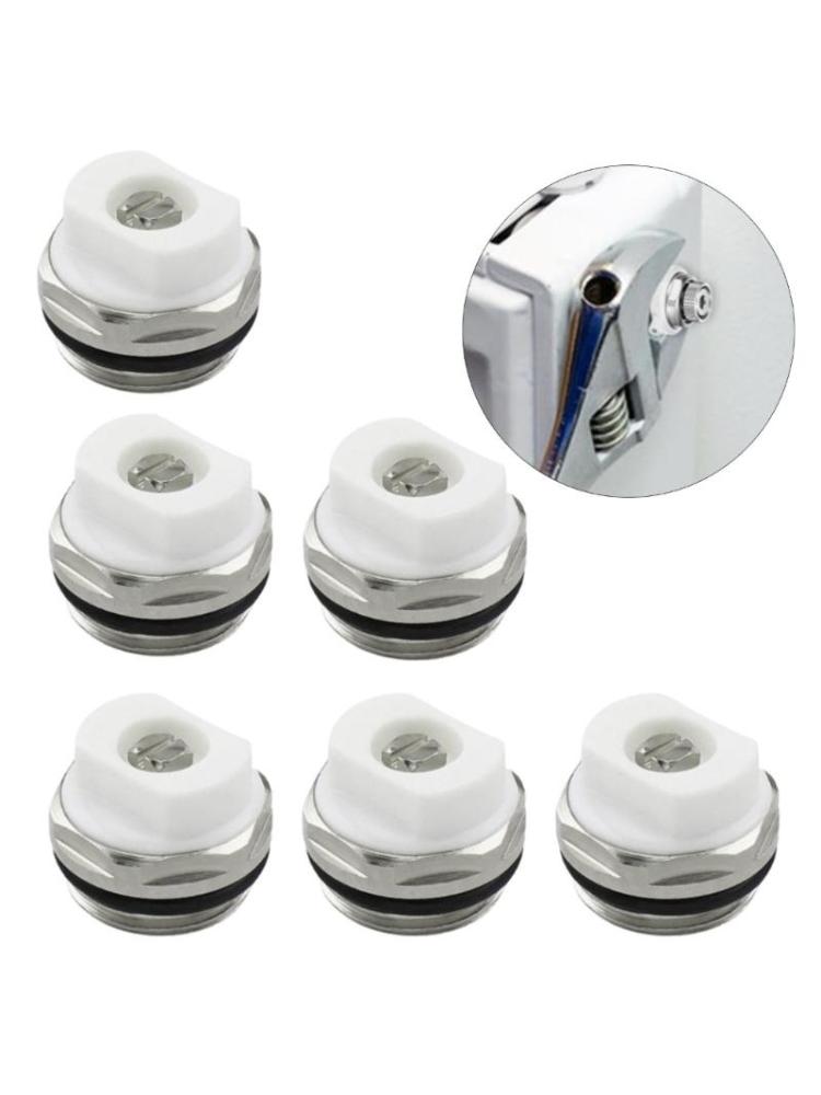6Pcs 3/8inch Radiator Bleed Valves Sealing Radiator Bleed Valves Enduring China Mainland