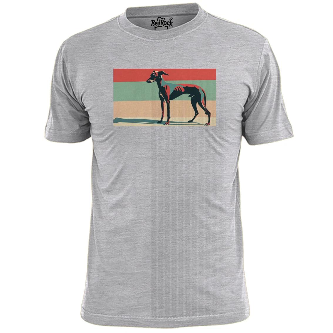 Mens Greyhound Flag T shirt Pet Pooch Hound 2XL