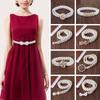 Ladies' Elastic Rhinestone Waist Chain Thin Drawstring Belt Fashion Pearl Waist Belt  For Women