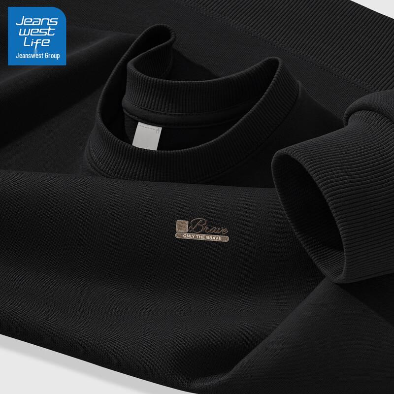 

Jeanswest Men s Round Neck Letter Print Loose Fit Sweatshirt 2XL