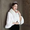 Used Shawl Women's Thick Stole Fur Warm Faux Fur Winter Bolero Wedding Party Bridal Winter Party Coming of Age Ceremony Entrance Ceremony Christmas