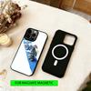 Monochrome Oil Painting Phone Case For iPhone17,16,15,14,13,12,11 Plus,Pro Magnetic with Magsafe Wireless Charging