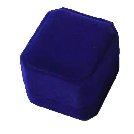 Ring Storage Box, Octagonal Design, with Soft Flannel Organizer, Shockproof Scratch-Proof Ring Box for Engagement Wedding Proposal