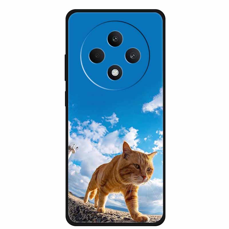 For Oppo Reno12 F 5G Case 12 F 4G Lovely Soft Silicone TPU Painted Cat Phone Cover For Oppo Reno12 FS Back Cases Fundas Bumper