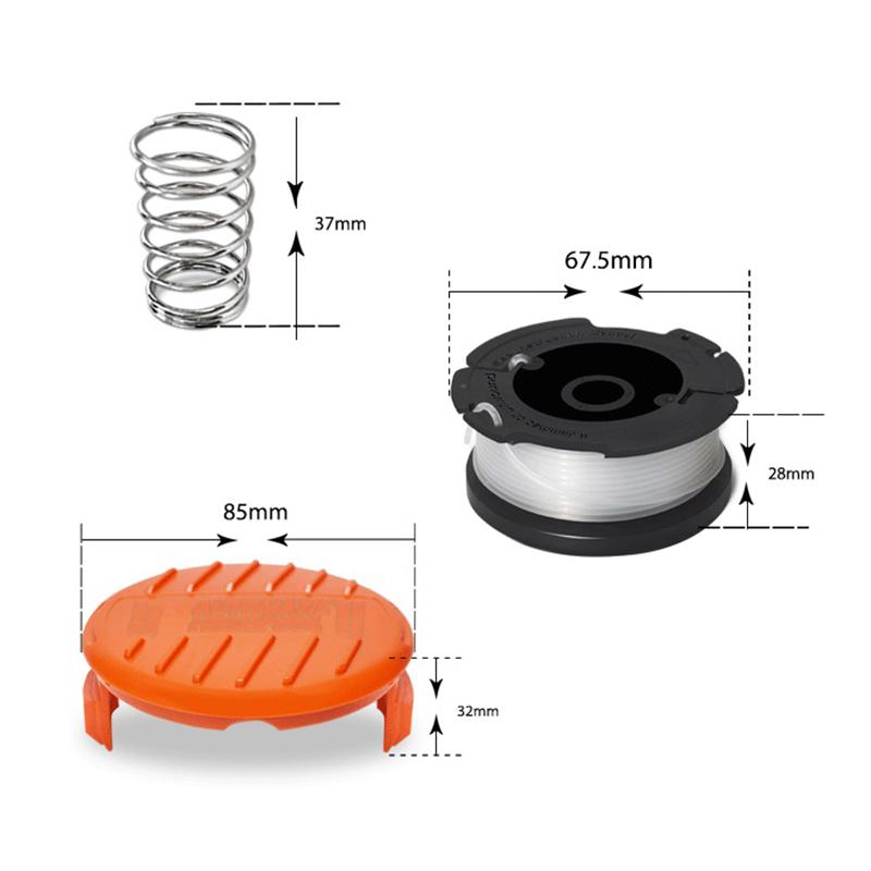 1 Set Af-100 String Trimmer Replacement Spool String Trimmer Line 30Ft 0.065" Autofeed String Trimmer Line For Black+Decker