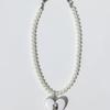 VERRYTASTE Heart Pendant Pearl Necklace - White