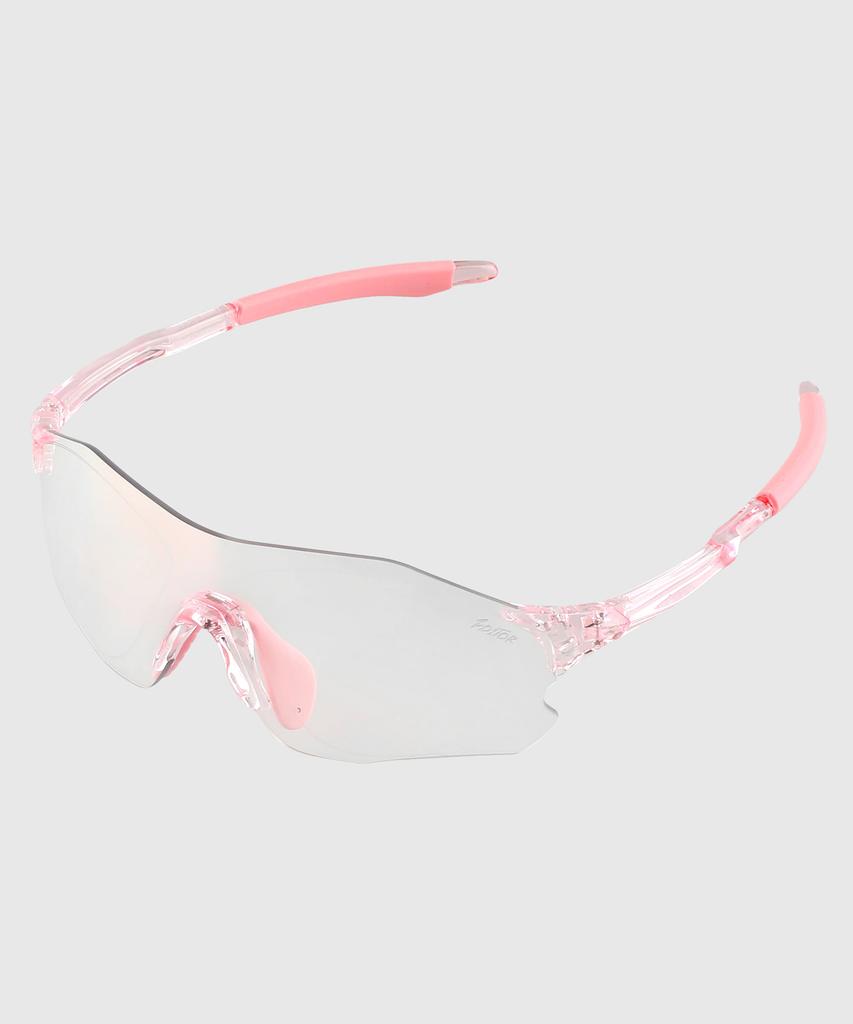 Tuditeo Une Sports Outdoor Goggles Sunglasses C8 Photochromic Pink/Clear Frame Pink