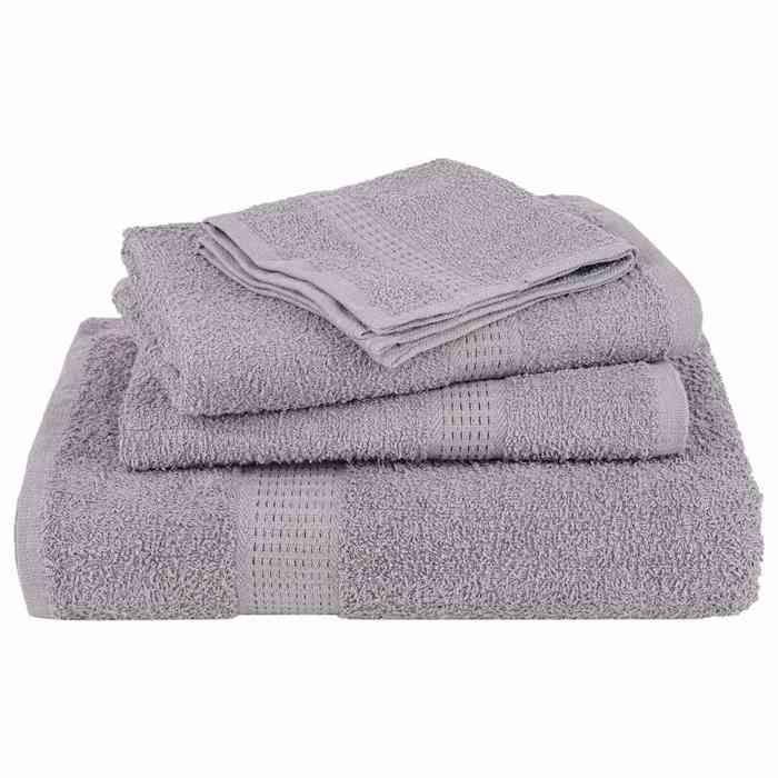 VidaXL Bath Towels 10 Pcs Grey 100x150 Cm 360 G/m² 100% Cotton, Towel, Set of Bath Towels, Towel 136838