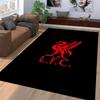 Tappeto LFC Nero e Rosso Tappetino da pavimento Design, adatto come tappetino antiscivolo per il soggiorno o il divano della camera da letto