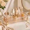 Luxury Makeup Holder Transparent Storage Rack Multi-functional Storage Tray  Living Room Decor