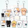 Kpop Inspired Acrylic Keychains Keyring for Accessories Bag Celebrity Peripheral Design Pendant Keyring Jewelry Fans Gifts