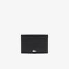 Lacoste Metal Logo Leather Card Wallet   000 Black Js Fitzgerald