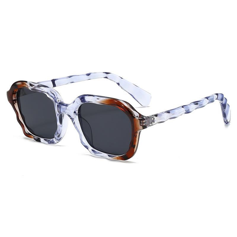 

JYL TS Polygon Diamond Sunglasses UV Protection Women QZ-498 A-4273 желтоватый