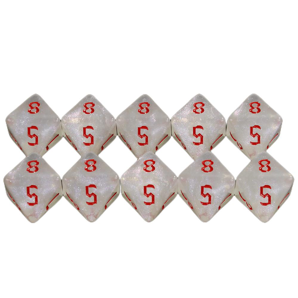 DND Dice Polyhedral D8 Dice Развлекательная настольная игра Аксессуары красный