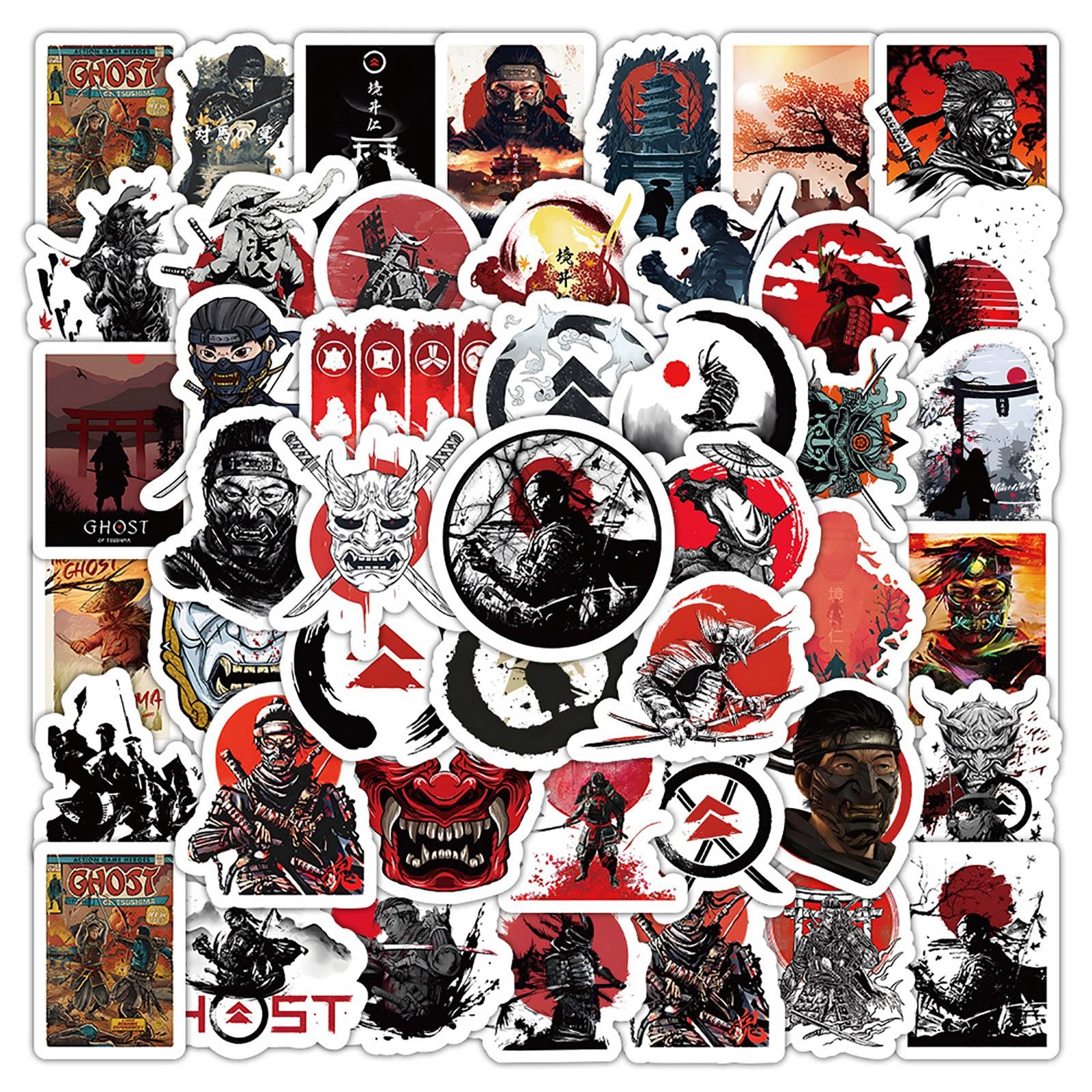 

55 шт. наклеек с граффитом для украшения багажа ноутбука чёрный