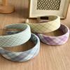 Preppy Style Tartan Plaid Headband Multi Color Checked Hair Hoop Classic Student Hairband For Back To School Season