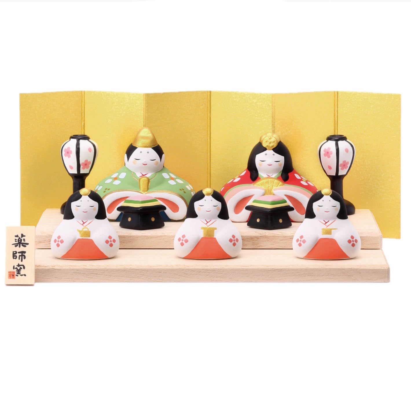 

Yakushigama [Girls Festival Hina Dolls] Nishikisai Uraraka Decorative Hina Dolls (Flat Display)