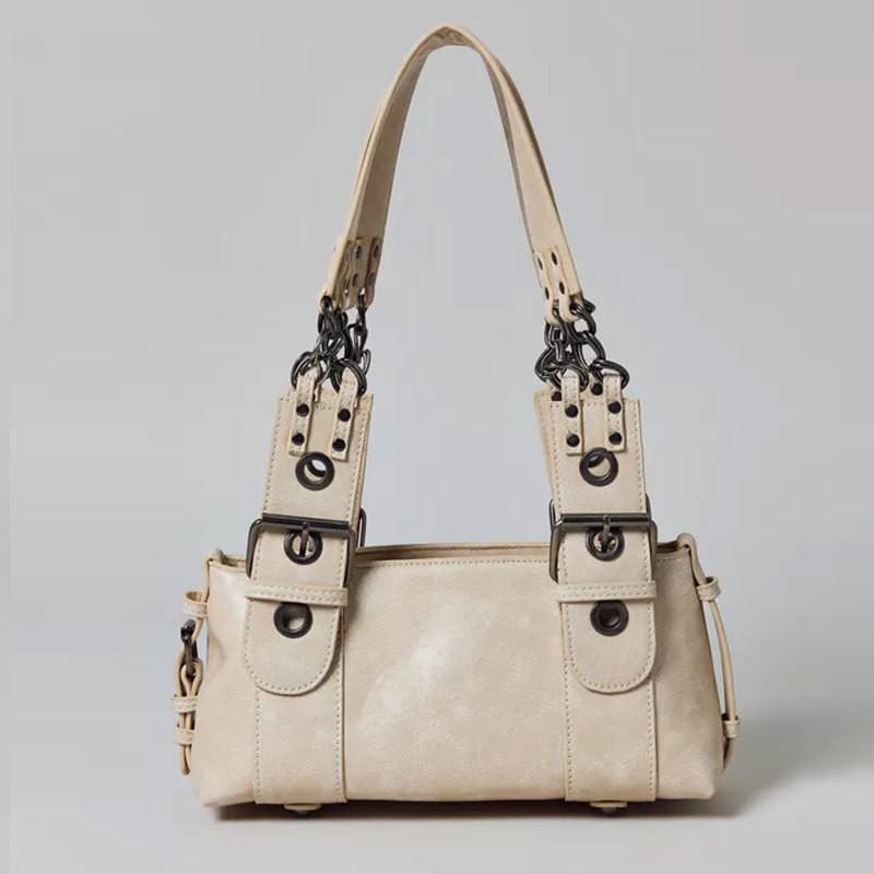 American Retro Used Motorcycle Bag 2025 New Large-capacity Single-shoulder Underarm Maillard Tote Handbag