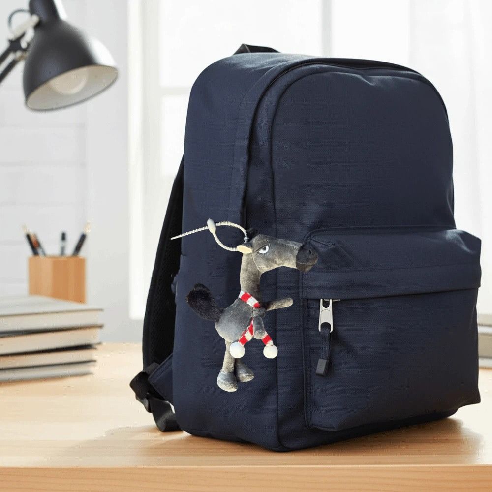 Craftsmanship Horse Keychain Cartoon Pony Plush Doll Exquisite Simulation Horse Toy  Birthday Gift