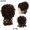 MISSQUEEN Synthetic Messy Short Hair Bun Extensions Elastic Drawstring Hair Clip Loose Big Curly Hair Extension For Women For Daily Use
