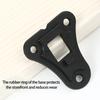 2Pcs Easy Pedals Kick Down Door Stop Adjustable Door Holder Wall Protector Zincs Alloy Doorstop with Rubber Tip