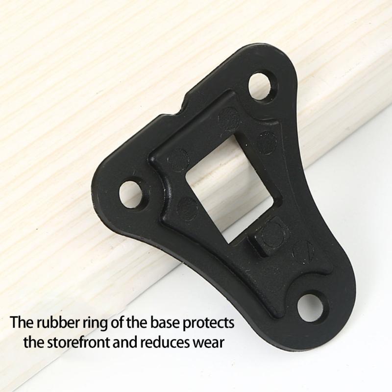 2Pcs Easy Pedals Kick Down Door Stop Adjustable Door Holder Wall Protector Zincs Alloy Doorstop with Rubber Tip