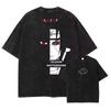 Anime Naruto TShirt Manga Retro Washed Version Kakashi TShirt Pain TShirt Lee Tobi Top Mens  Cotton Streetwear