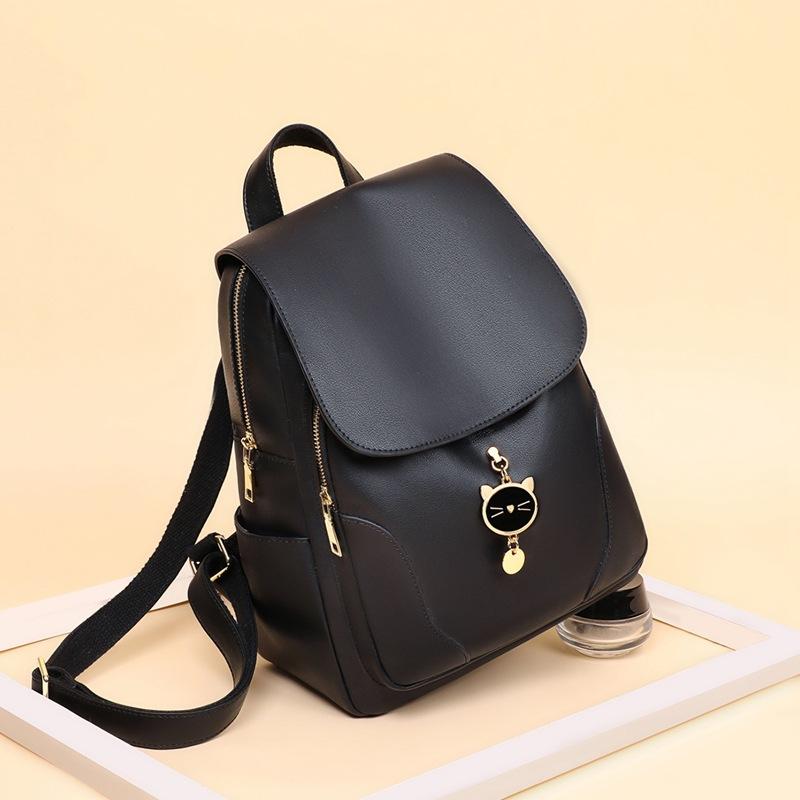 Backpack new women s small backpack leather college student travel commuting light schoolbag women