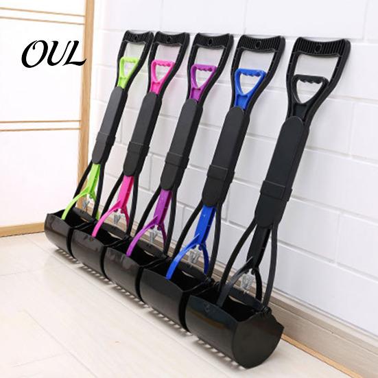 Durable Pet Poop Scooper Dog Pooper Scooper, Portable Waste Cleanup Tool with 20 Bags, Foldable Supplies Carry Case, for Yard, Lawn, Outdoor