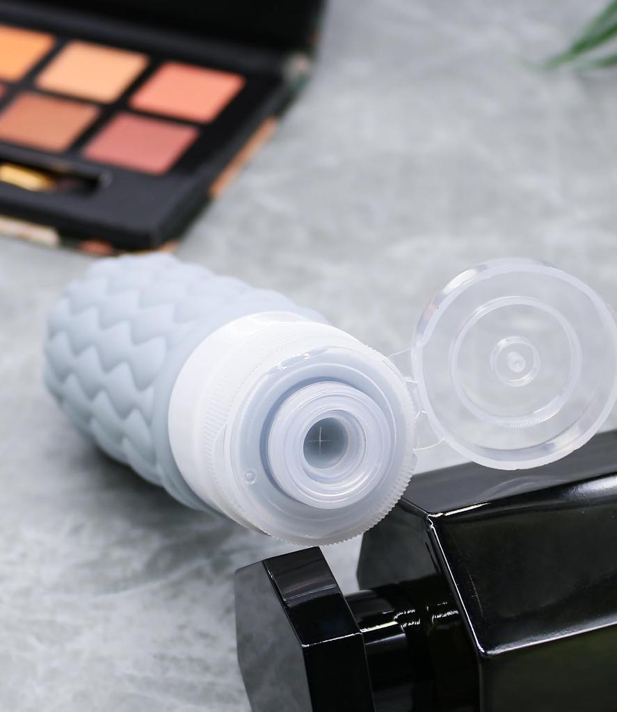 Cabin Crew Travel Bottles with Clear Toiletry Set of 4 100ml Squeezeable Travel Containers for Shampoo and a Holiday Travel Essentials [2025