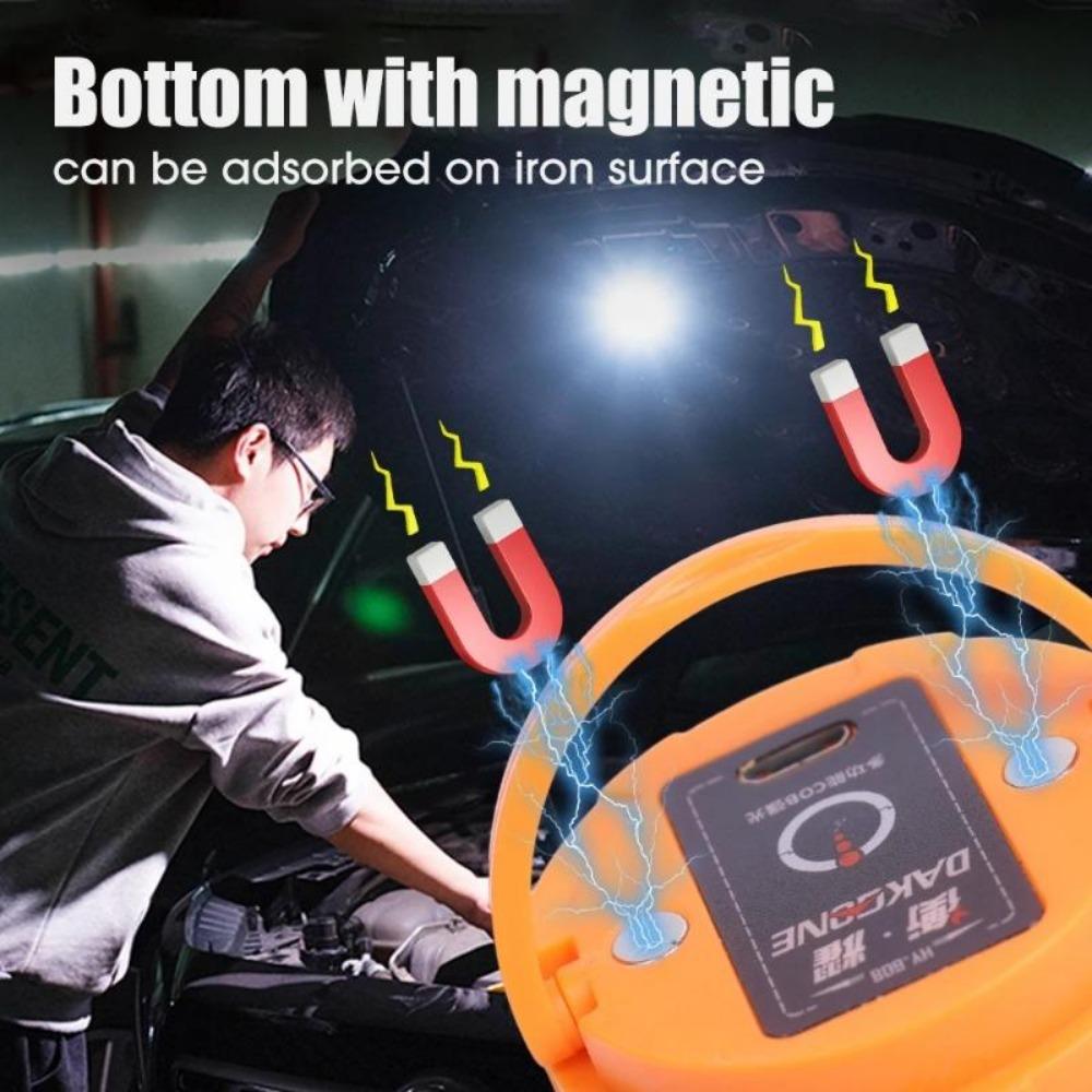 3000lm Mini High Power LED Camping Flashlight USB Rechargeable with Magnet Base Power Bank for Outdoor Tent Portable Emergency Lantern