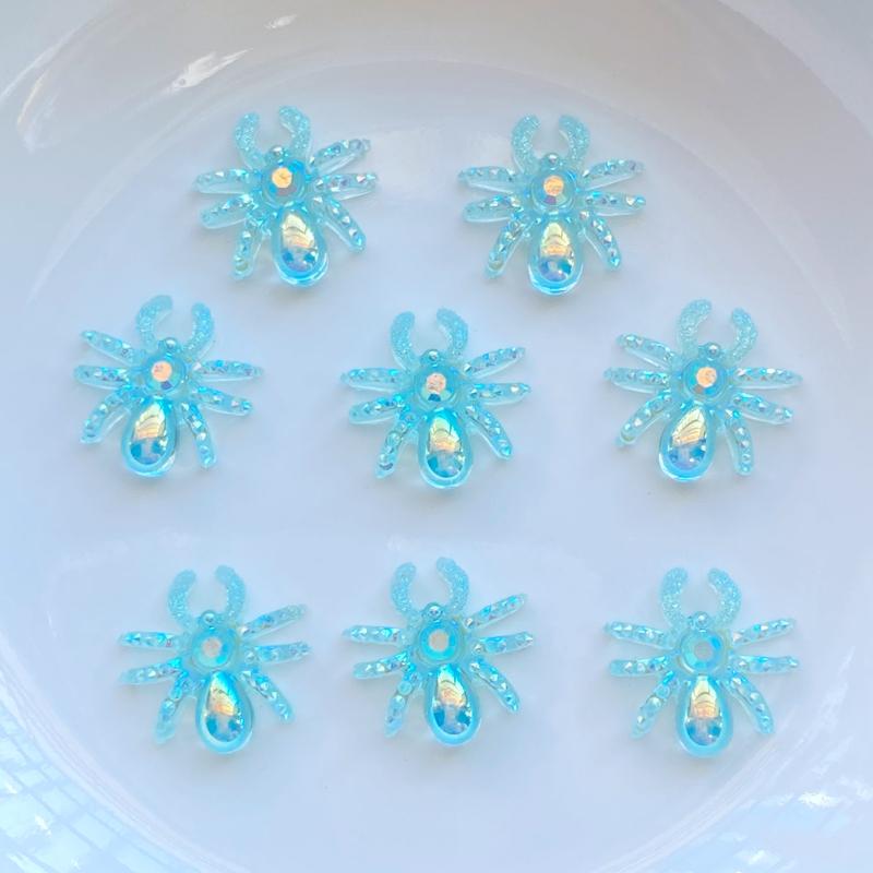 50pcs New Cute Resin Mini Little Spider Flat back Cabochon Scrapbook Kawaii DIY Embellishments Accessories