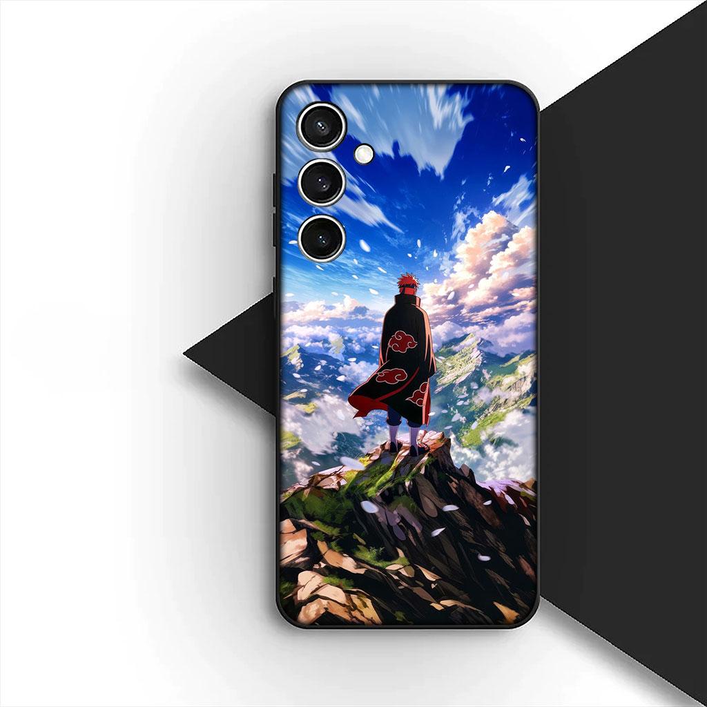 Handyhülle für Samsung Galaxy S25 S24 S23 FE Ultra Plus S7 Edge S25+ S23+ A56 5G Hülle Weiche Hülle Schmerz Narutos Akatsuki Poster