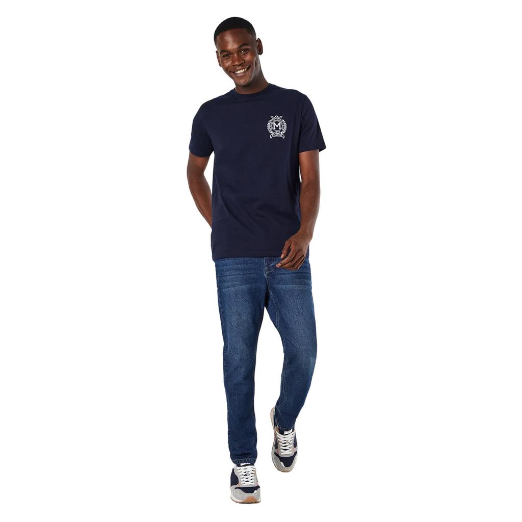 Maine Mens Mid Wash Slim Jeans