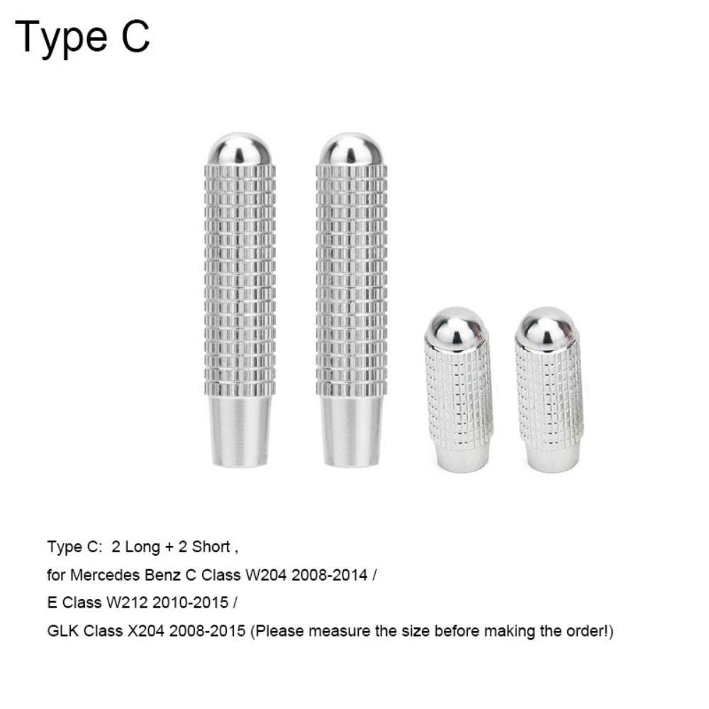 4pcs Aluminum Alloy Car Door Lock Pin for Mercedes Cla Gla C E Glc Gle Glk Class W176 W205 W213 X253