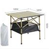 Outdoor Folding Long Table Portable Storage Universal Camping Space Saving Desk Easy To Install with Net Sturdy and Stable Table