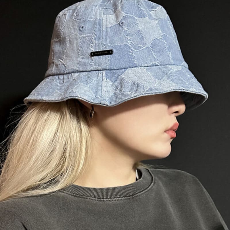 

Панама из пэчворка денима BLACKBLOND BBD (Светло-синий) FREE