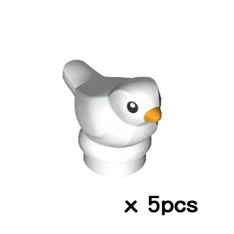 MOC Bauernhoftiere Bausteine Süße Haustiere Schweine Huhn Tiger Panda Hai Stadt Zubehör DIY Teile Steine Spielzeug Lernbausteine