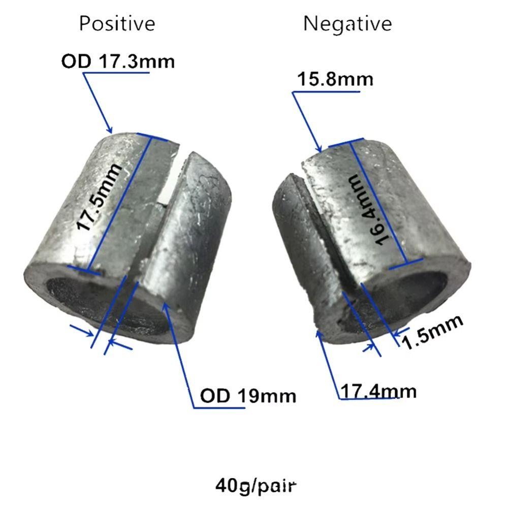 2Pairs Positive Negative Post Car Battery Terminal Adapter  for Car Battery Terminal Replacement
