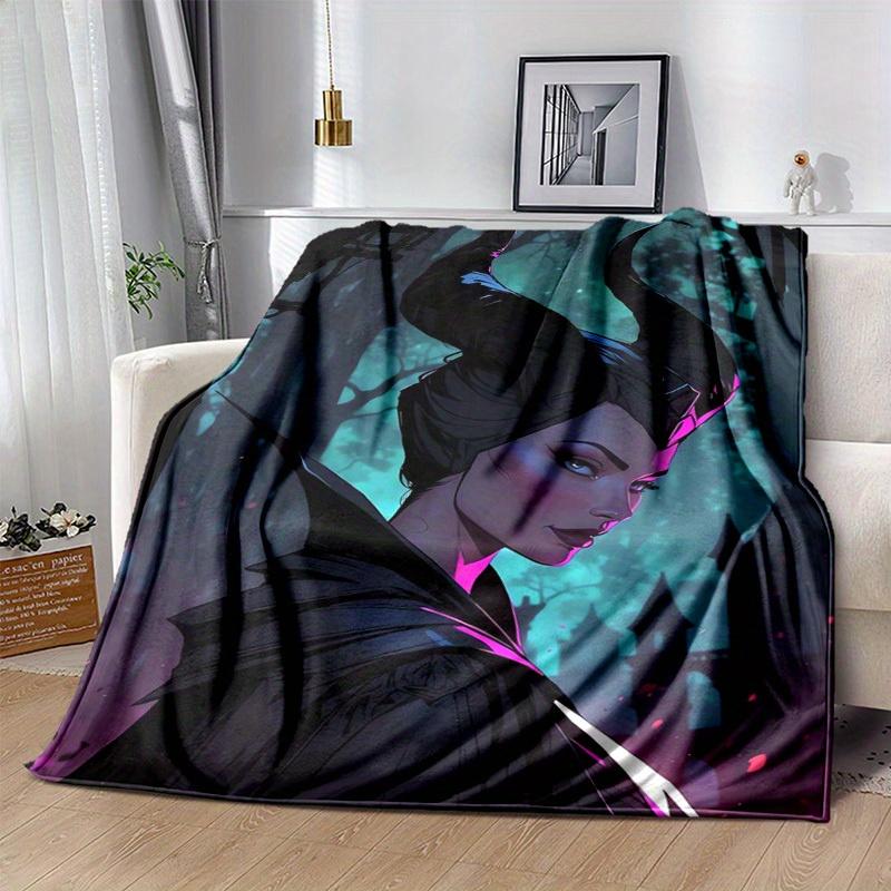 1pc Maleficent Home Decor Blanket Perfect for Couch, Bed, Travel