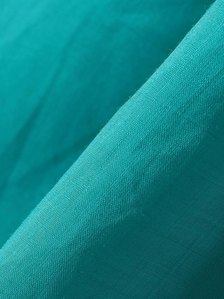 SHIPS for Women Primary Navy Hand Washable Ramie French Sleeve Blouse 311530021 Green One Size Label